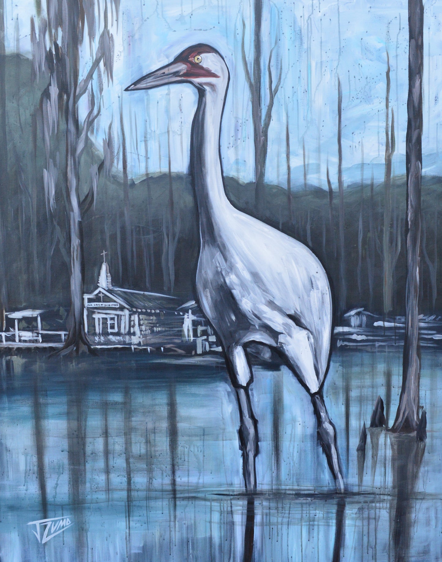 Whooping Crane by Blind River Chapel